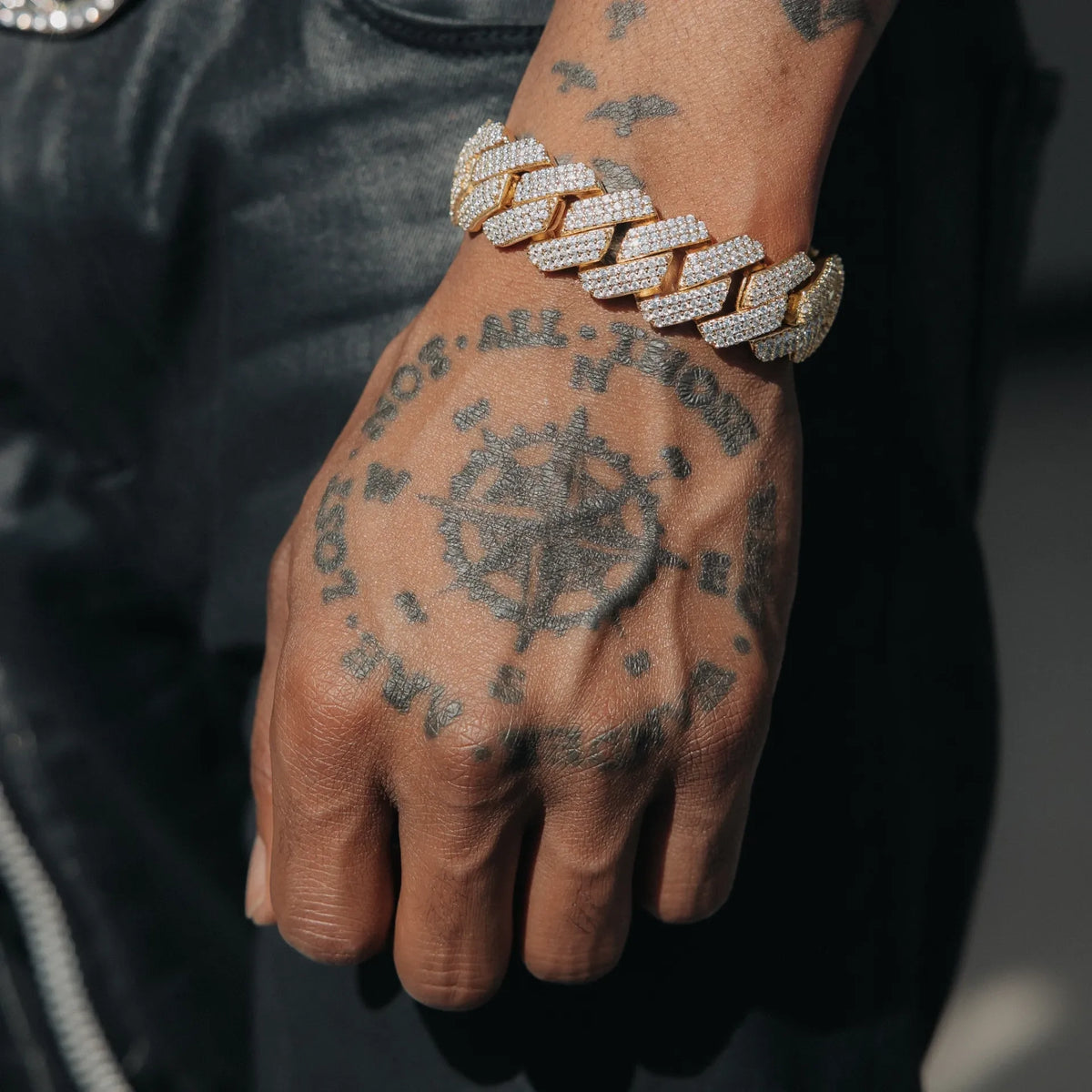 19mm Prong Link Bracelete - Gold