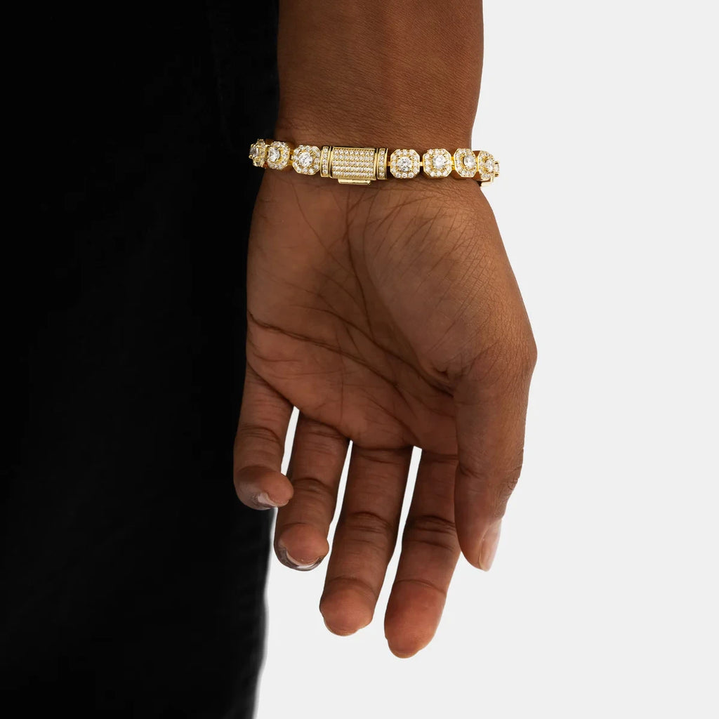 7mm Clustered Tennis - Gold