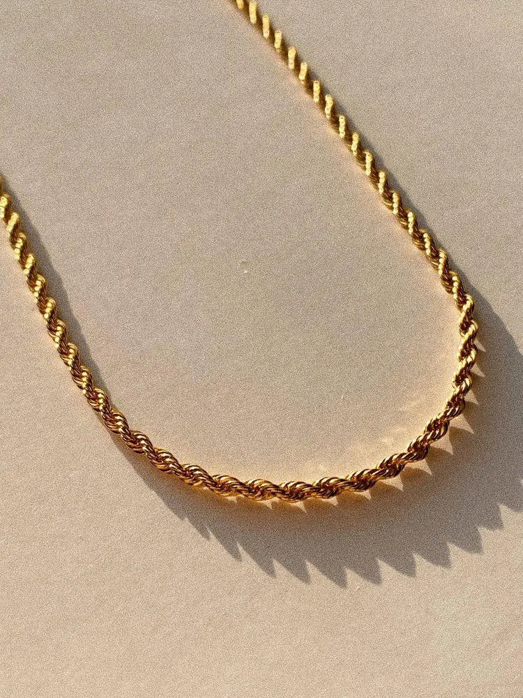 3mm Rope Chain - Gold