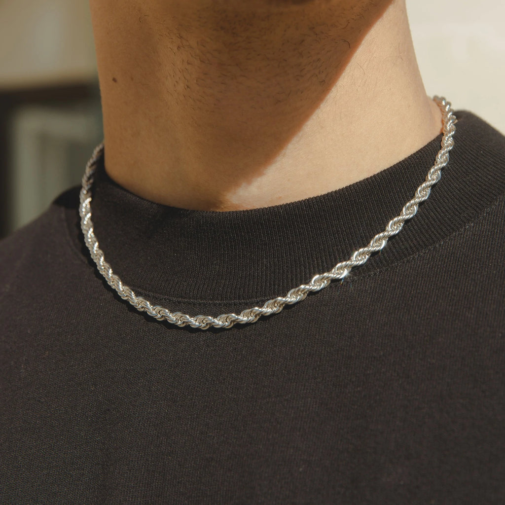 5mm Rope Chain - Silver