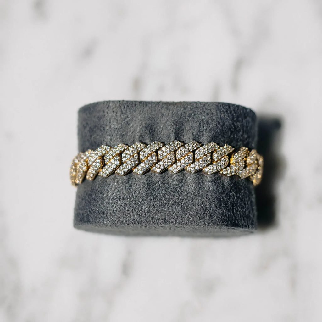 10mm Prong Link Chain - Gold