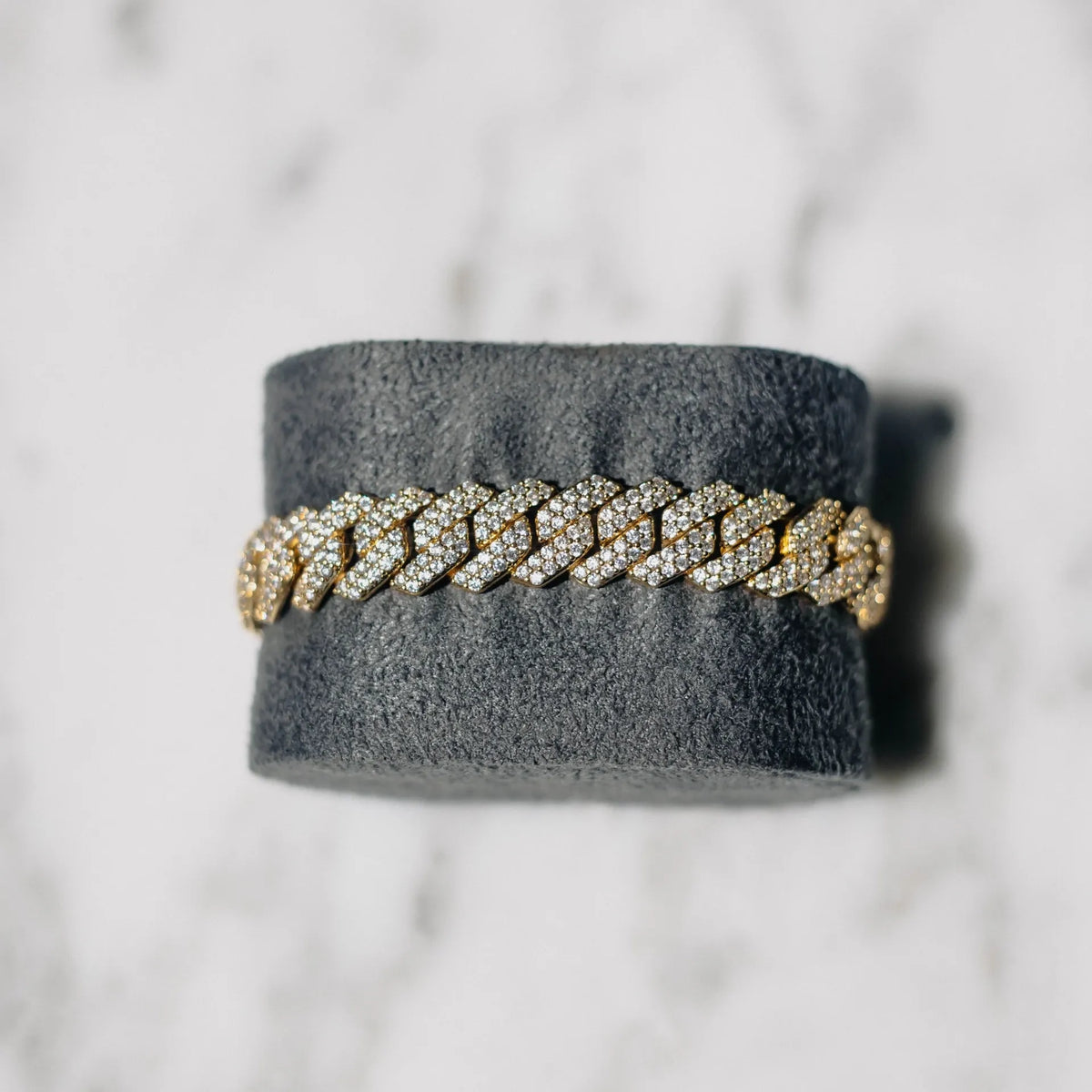 10mm Prong Link Chain - Gold