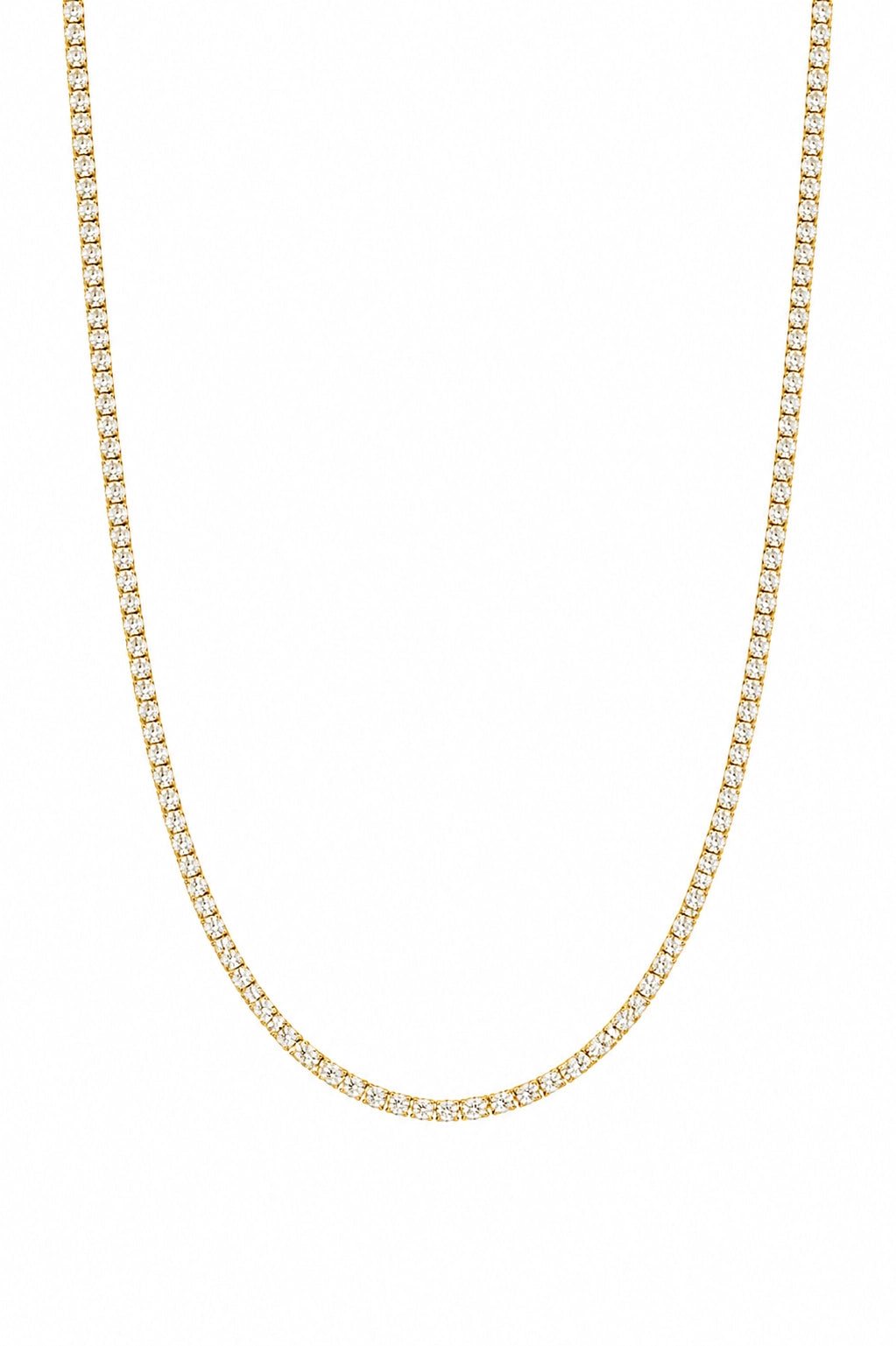 3mm Tennis Chain - Gold