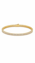 3mm Tennis Bracelete -  Gold
