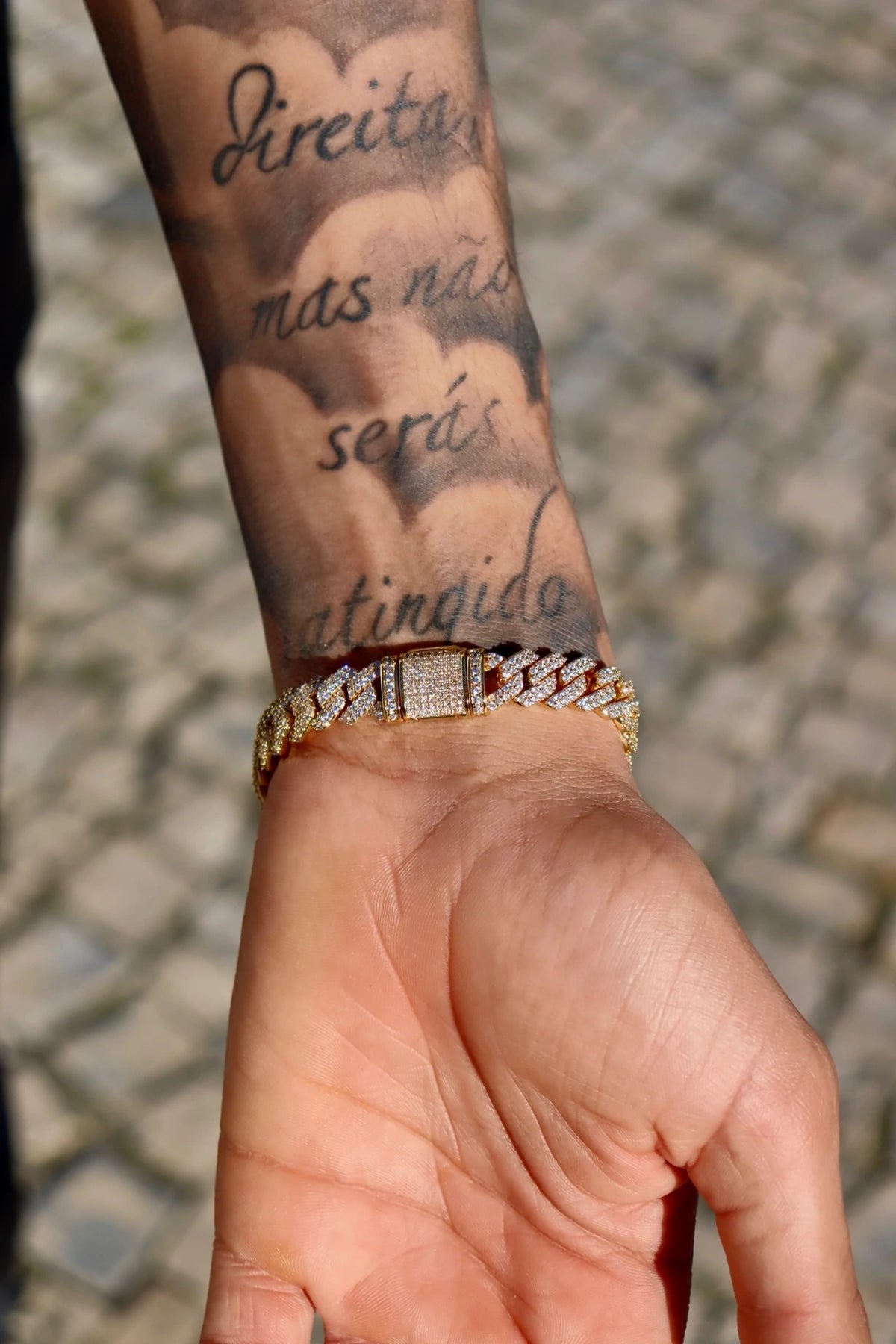 10mm Prong Link Chain - Gold