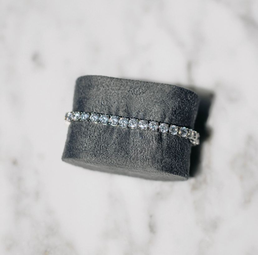 5mm Tennis Bracelete - White Gold