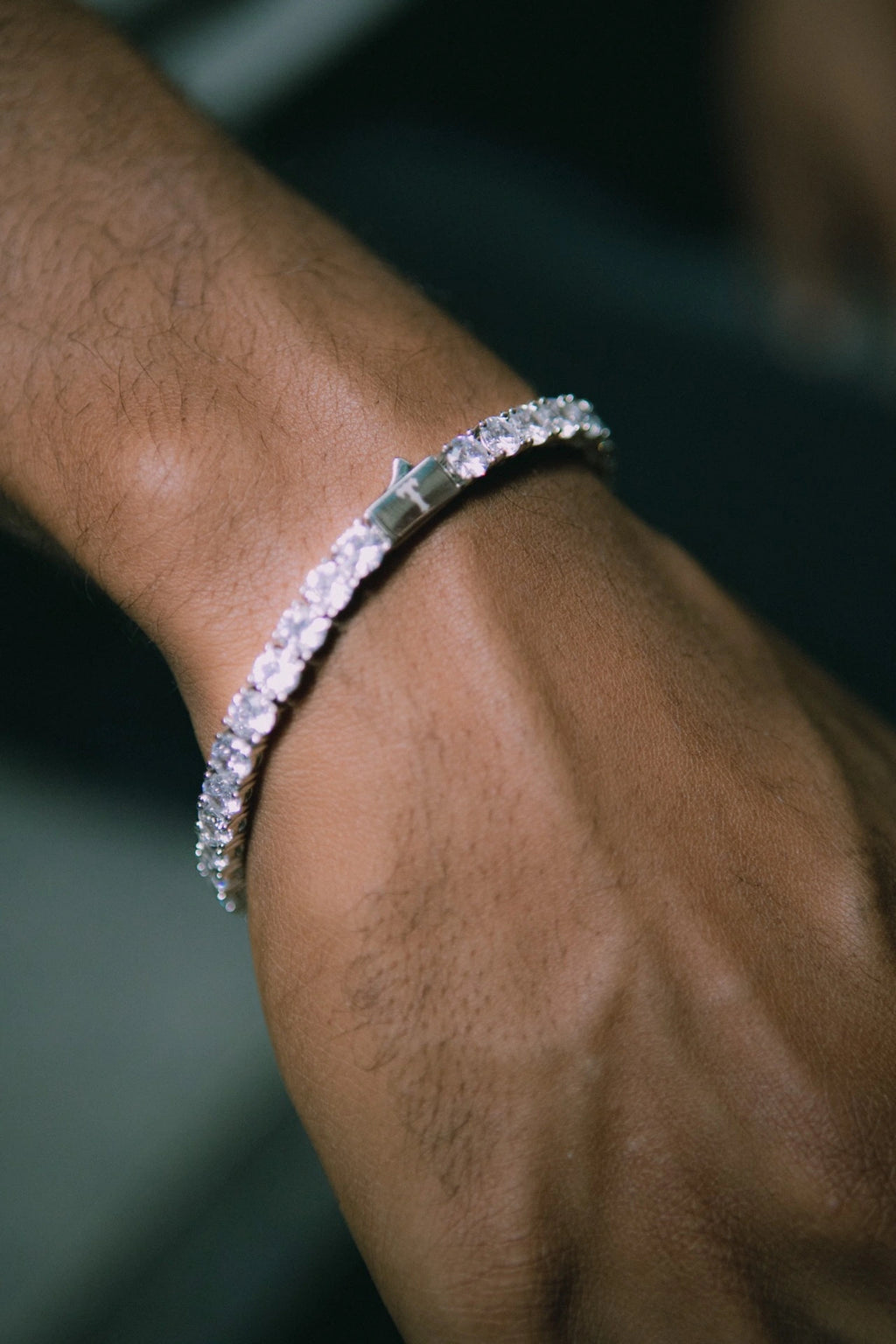 5mm Tennis Bracelete - White Gold