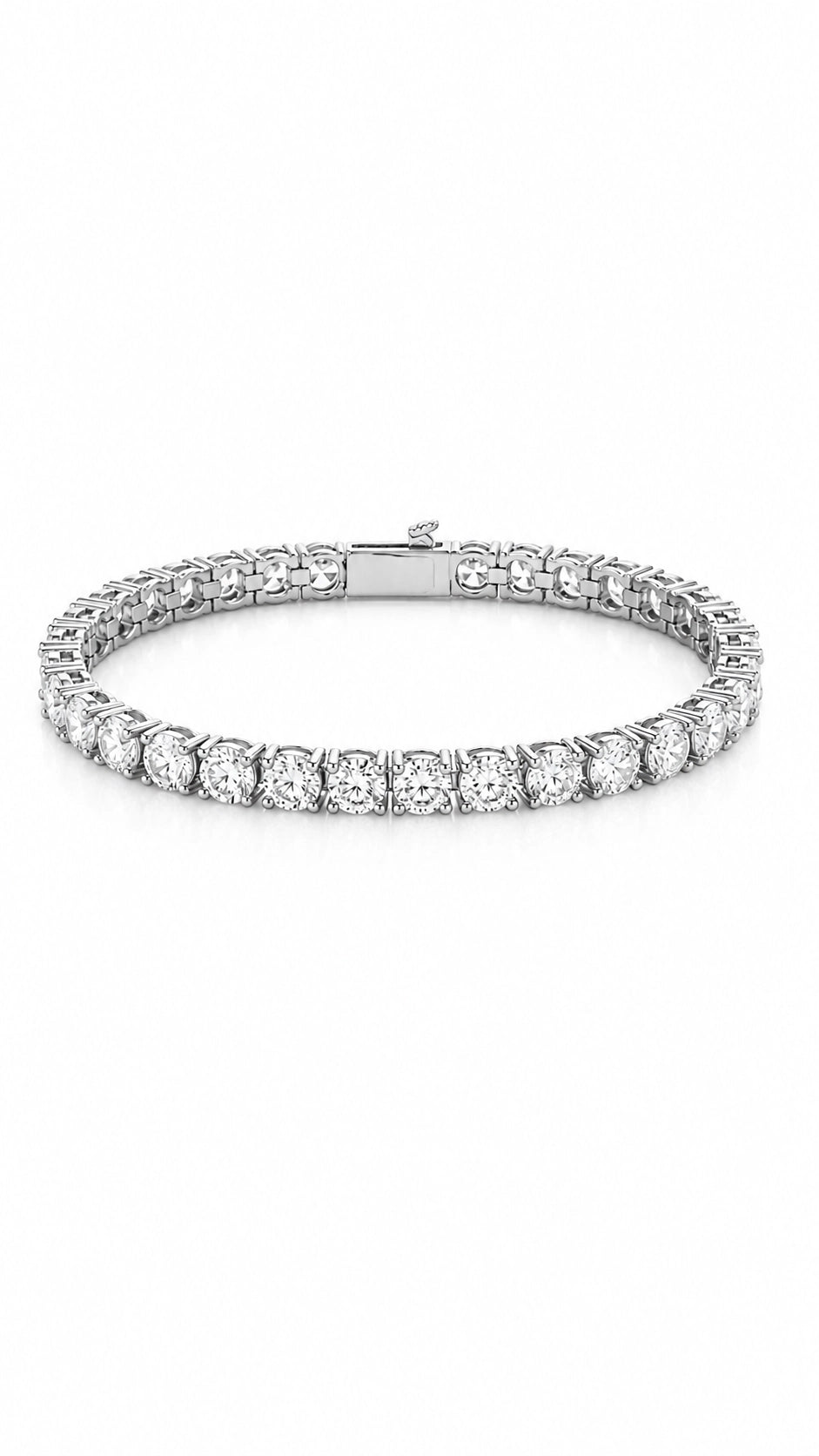 5mm Tennis Bracelete - White Gold