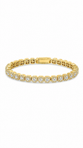 5mm Clustered Tennis  - Gold