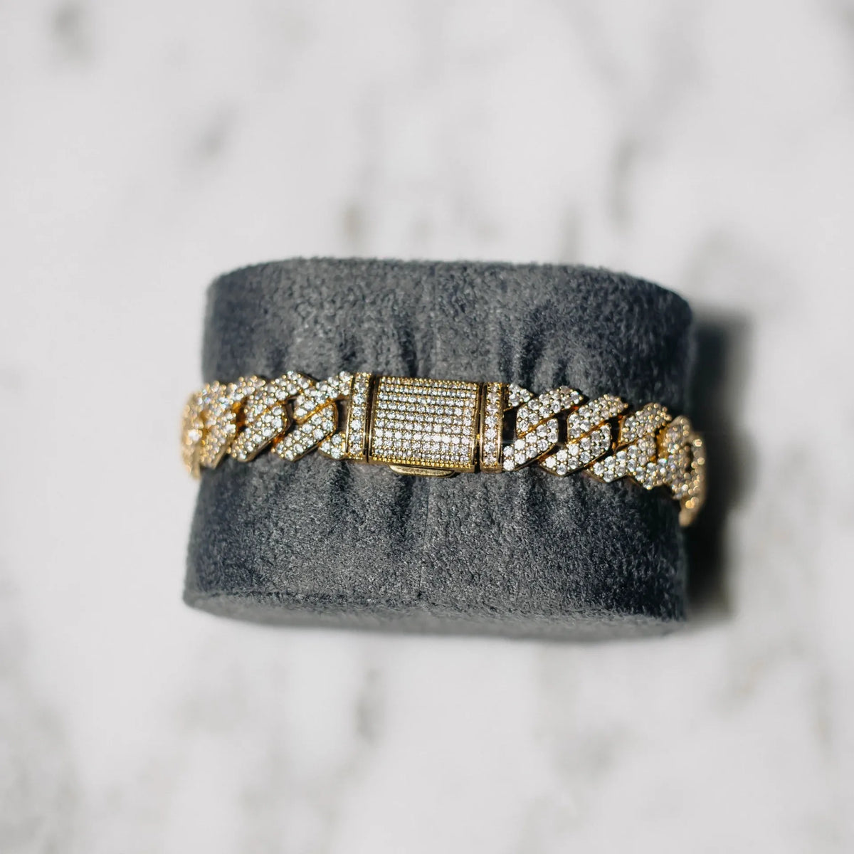 10mm Prong Link Chain - Gold