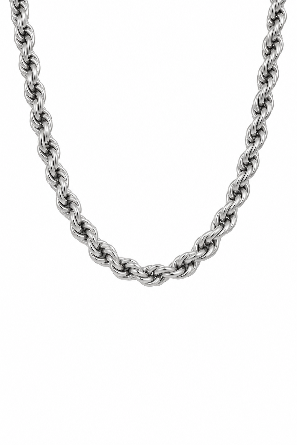 5mm Rope Chain - Silver