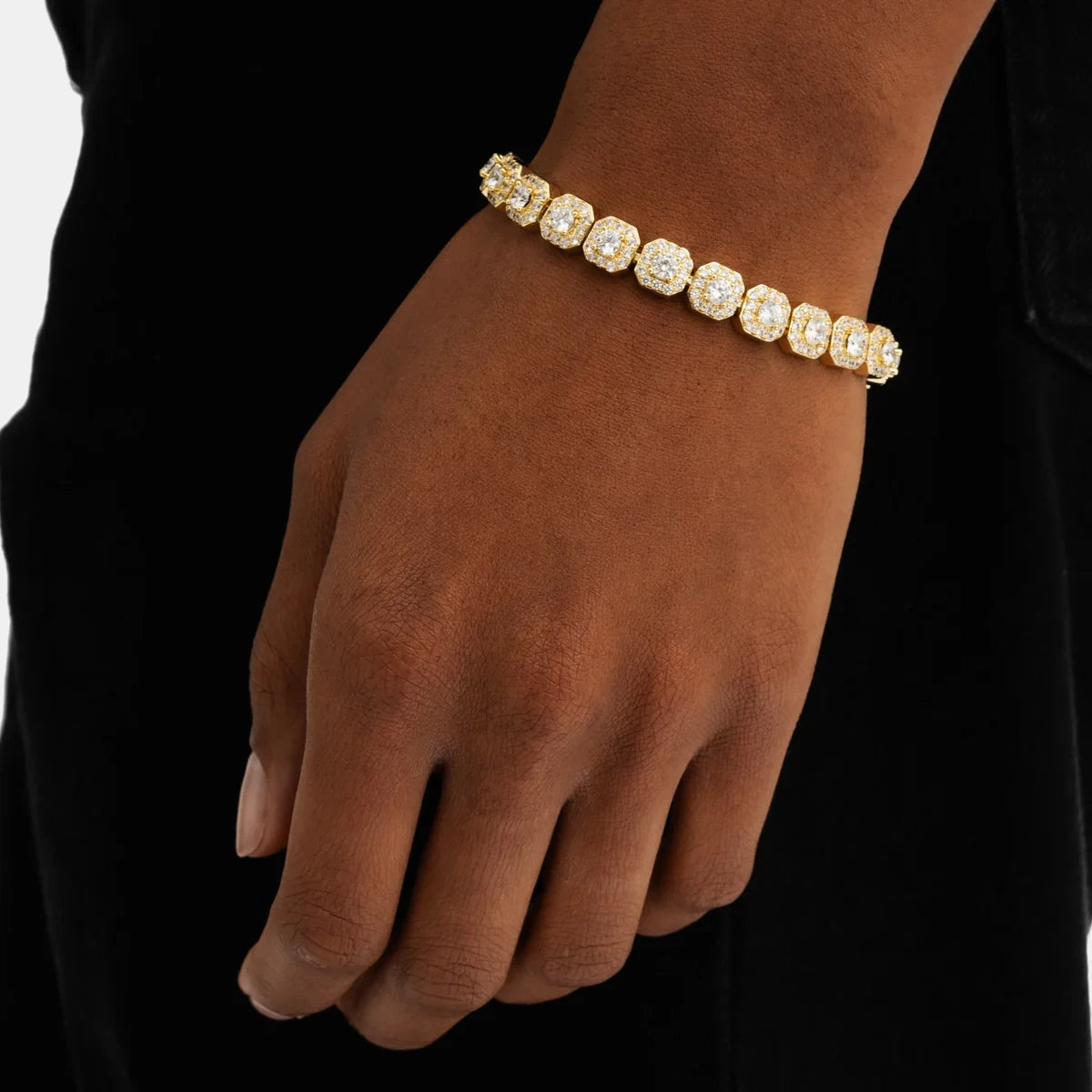 7mm Clustered Tennis - Gold