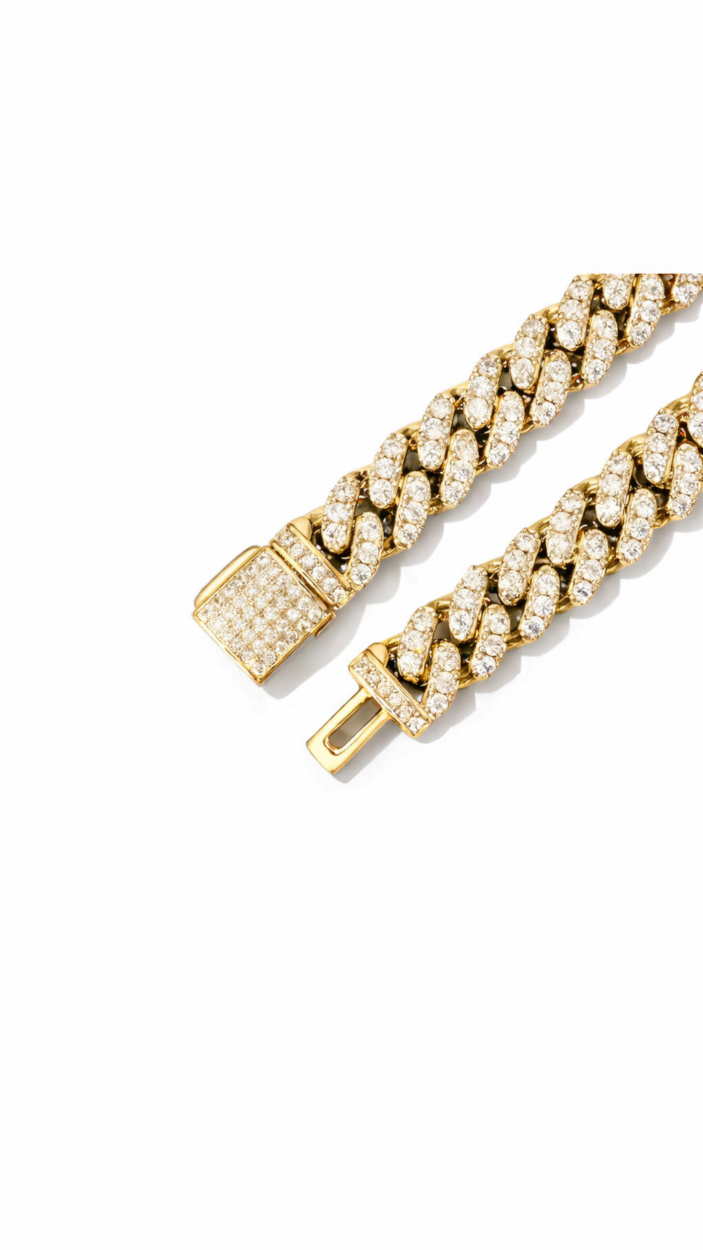 6mm VVS1 Iced Cuban Bracelet - Gold
