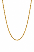 3mm Rope Chain - Gold