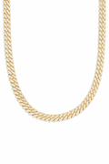 10mm Diamond Prong Link Chain - Gold