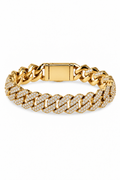 10mm Prong Link Chain - Gold