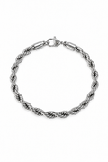 5mm Rope Chain - Silver