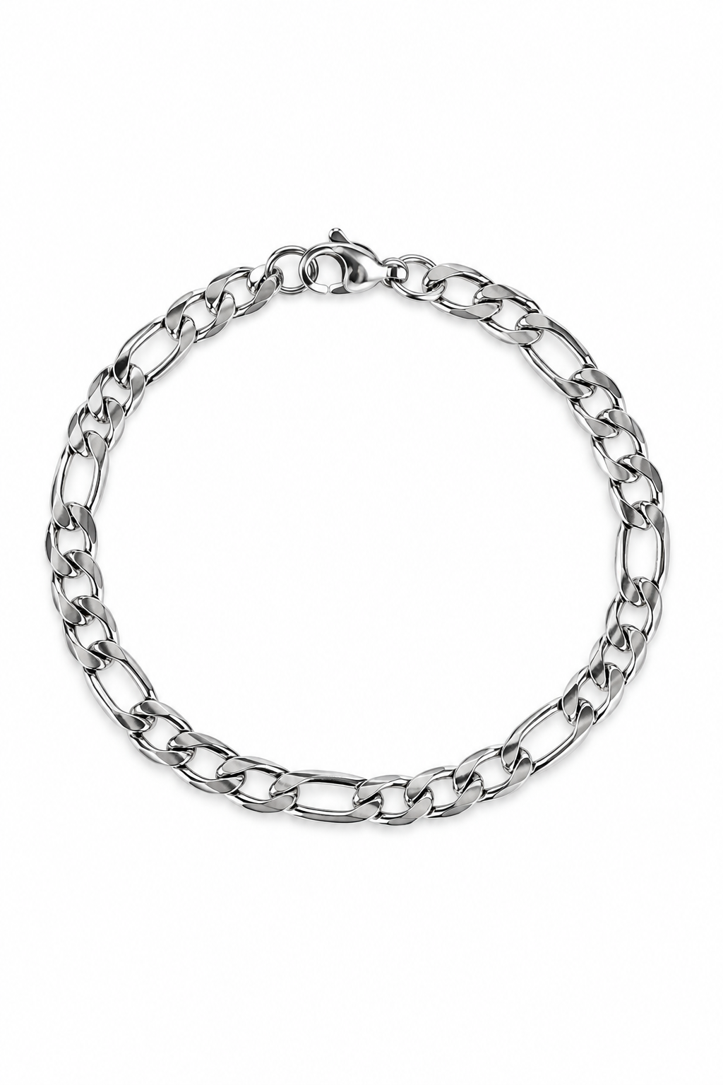 925 Sterling Silver - Figaro Bracelet
