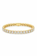 7mm Clustered Tennis - Gold