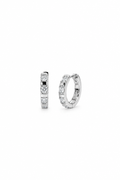 16mm Luxe Huggies Earrings - White