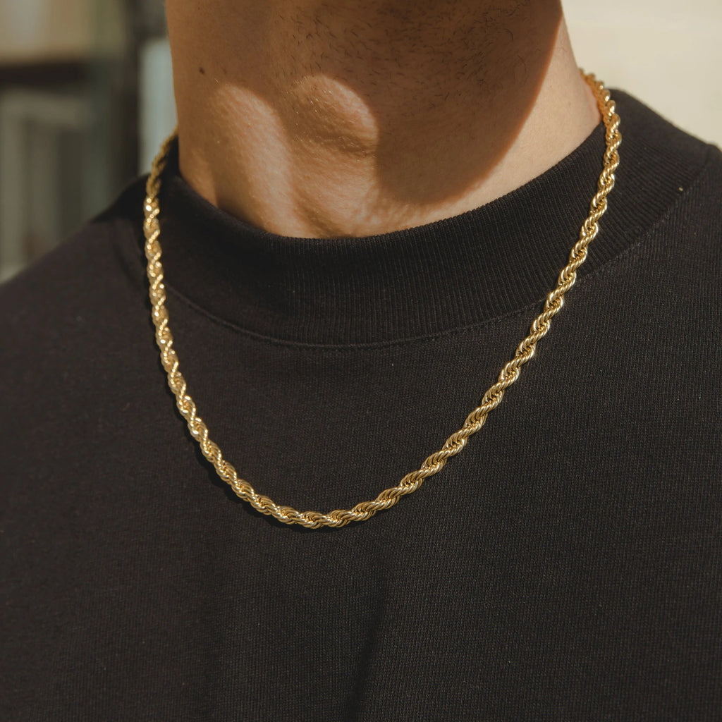 5mm Rope Chain - Gold
