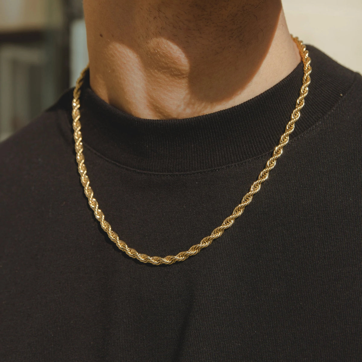 5mm Rope Chain - Gold