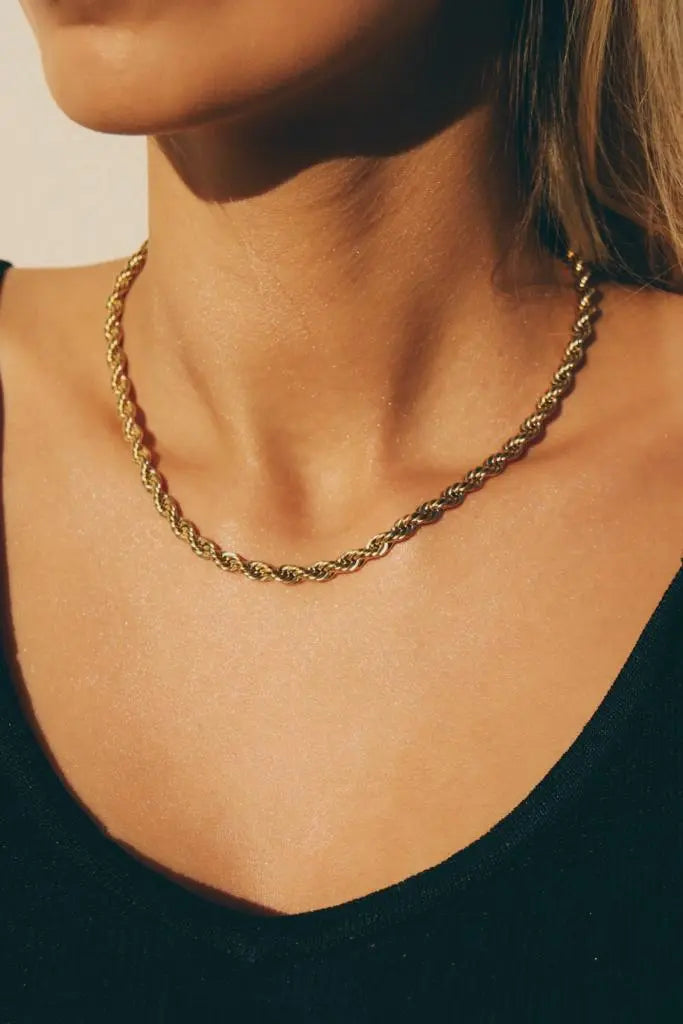 5mm Rope Chain - Gold