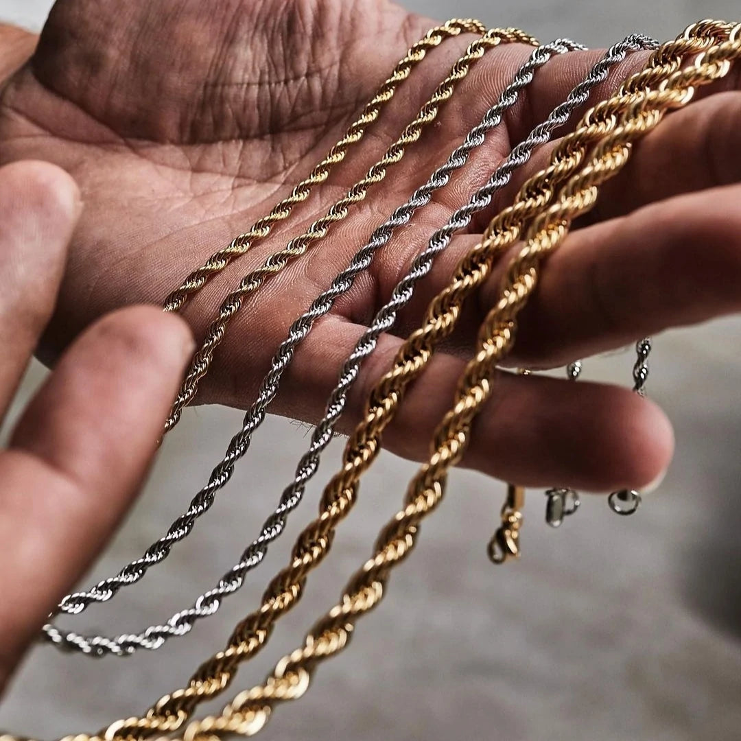 3mm Rope Chain - Silver