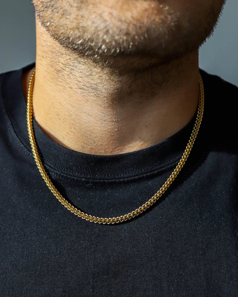 3mm Clean Franco Chain - Gold