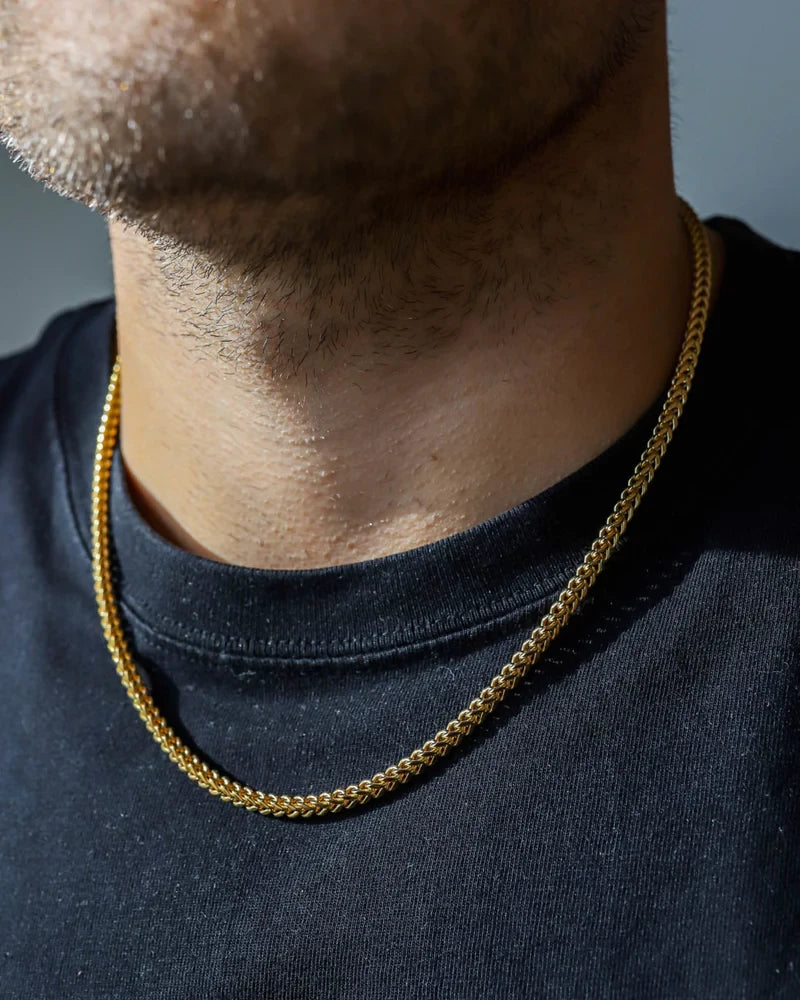 3mm Clean Franco Chain - Gold
