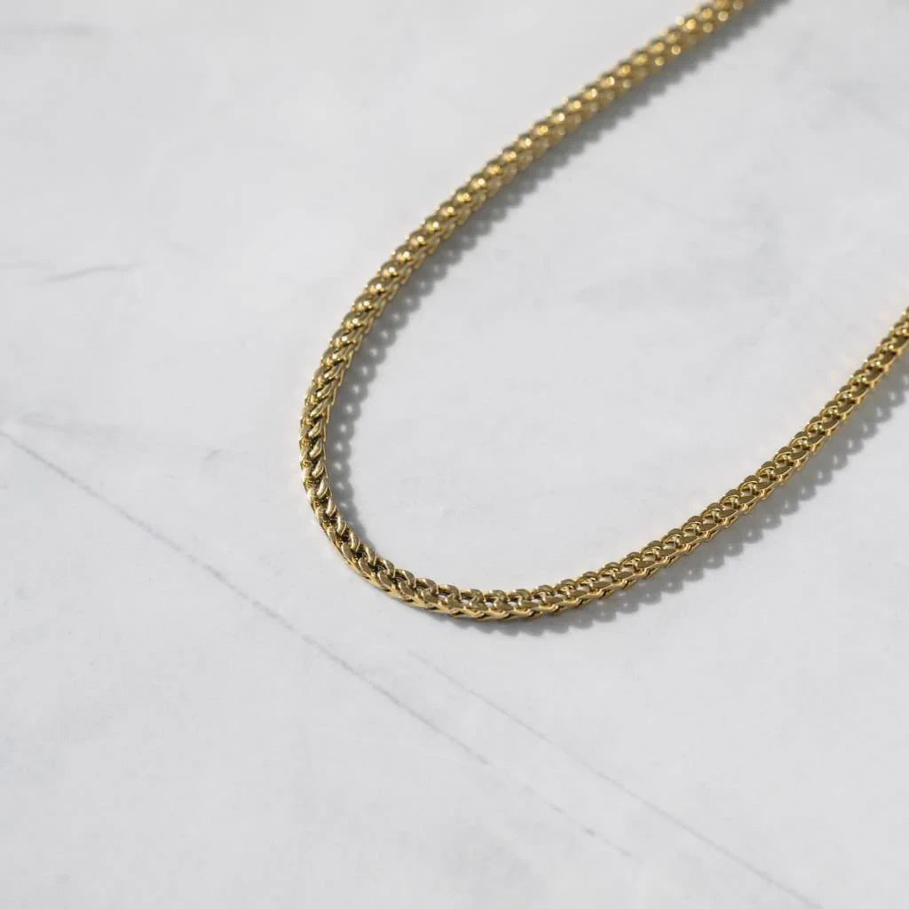 3mm Clean Franco Chain - Gold