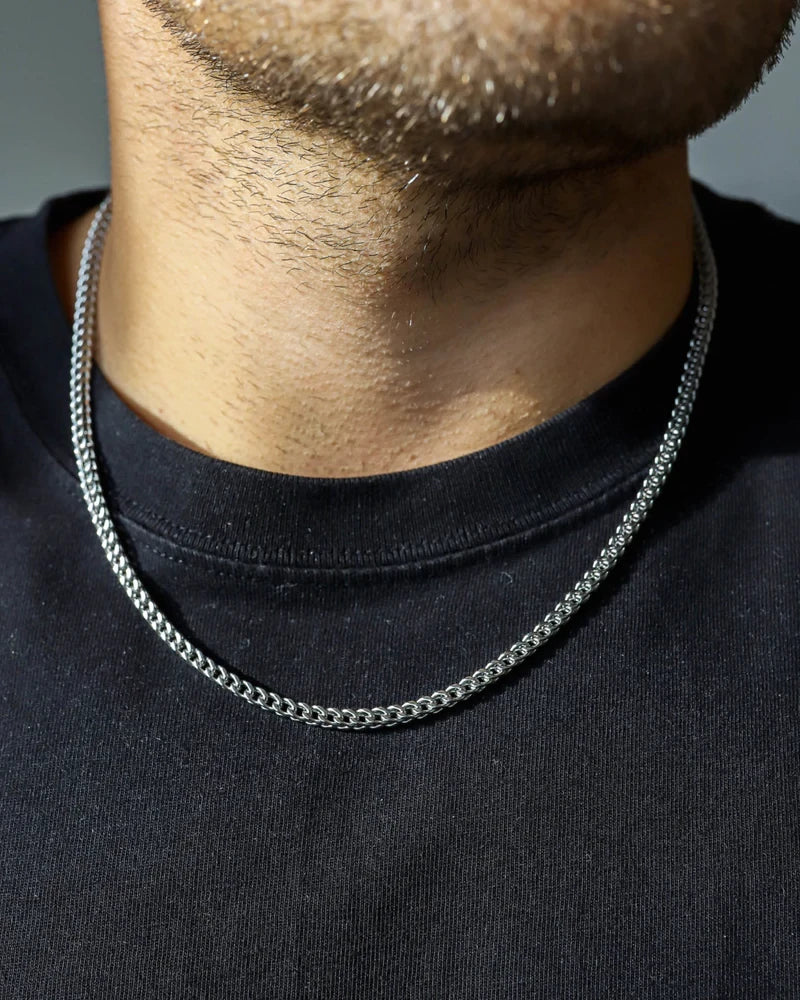 3mm Clean Franco Chain - Silver