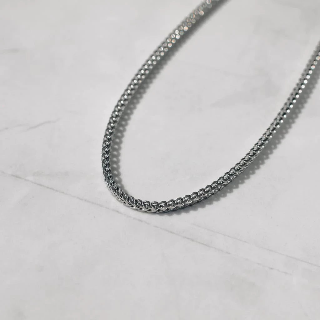3mm Clean Franco Chain - Silver