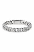 8mm Iced Cuban Link - White