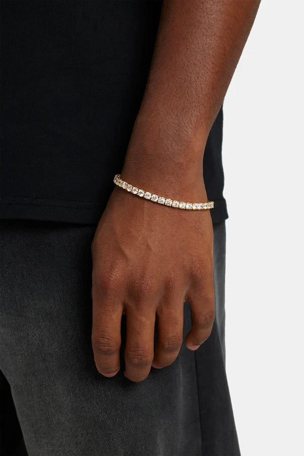 5mm Tennis Bracelete - Gold