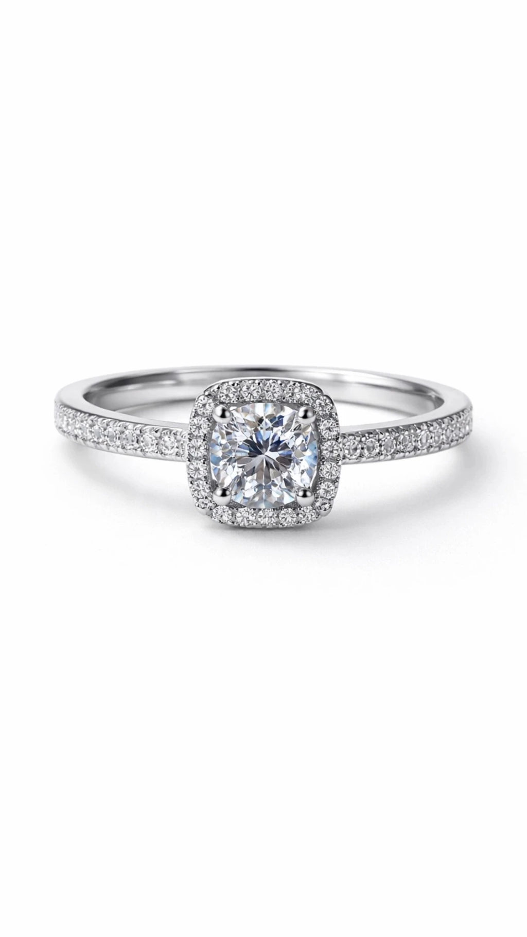 Aurora Halo – 925 Silver & VVS1