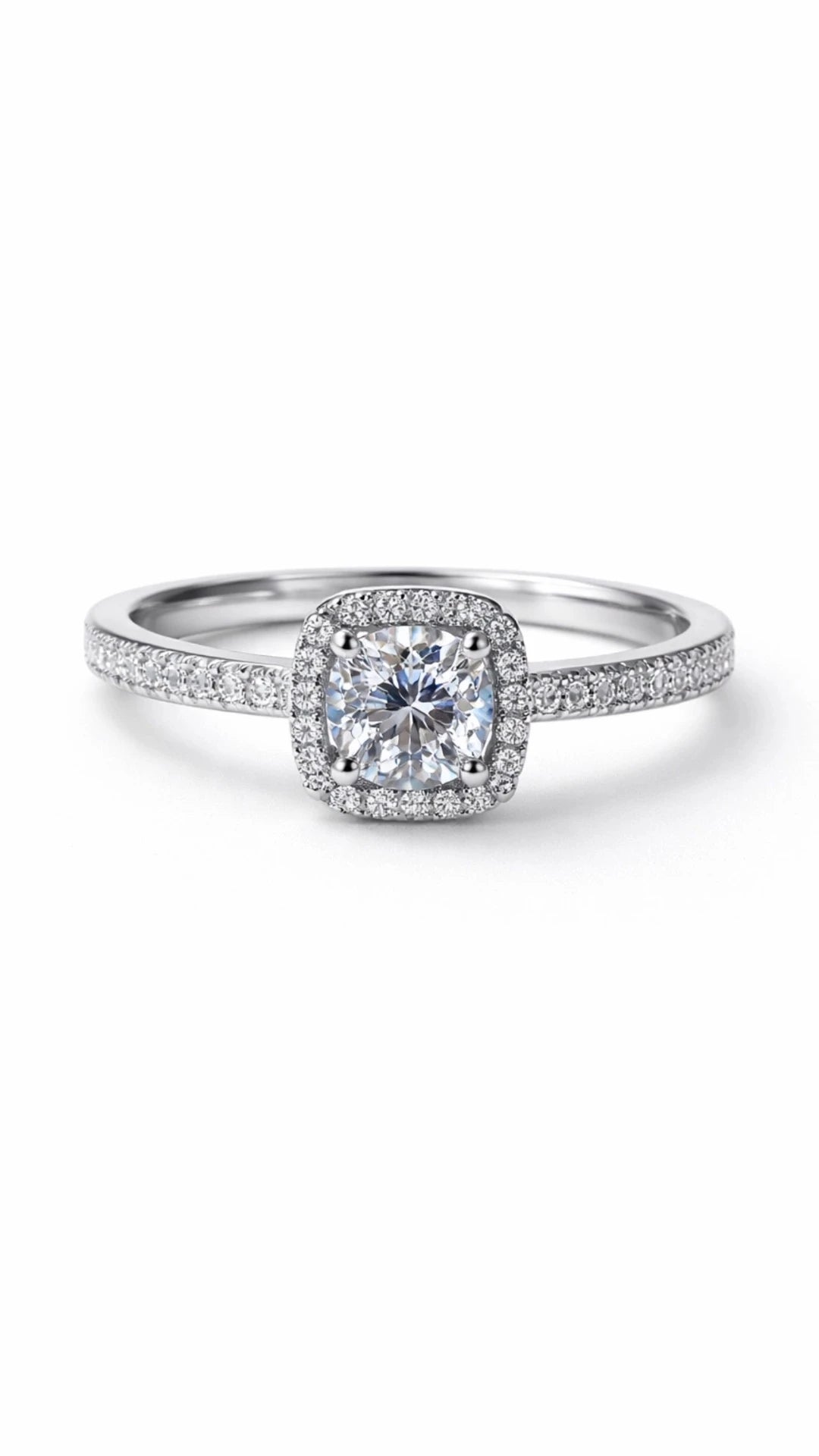 Aurora Halo – 925 Silver & VVS1