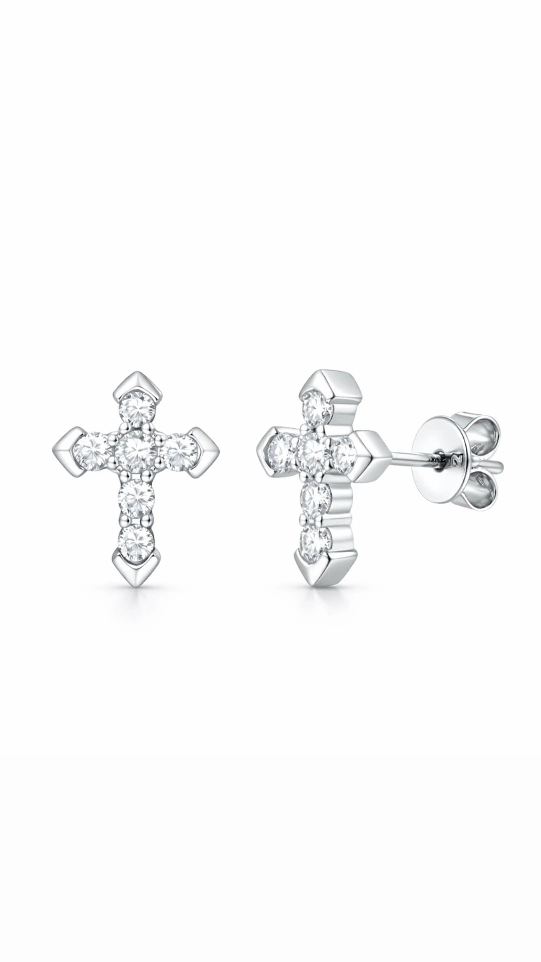 Classic Cross – 12 mm Earrings