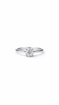 Round Solitaire Ring – 925 Silver & VVS1