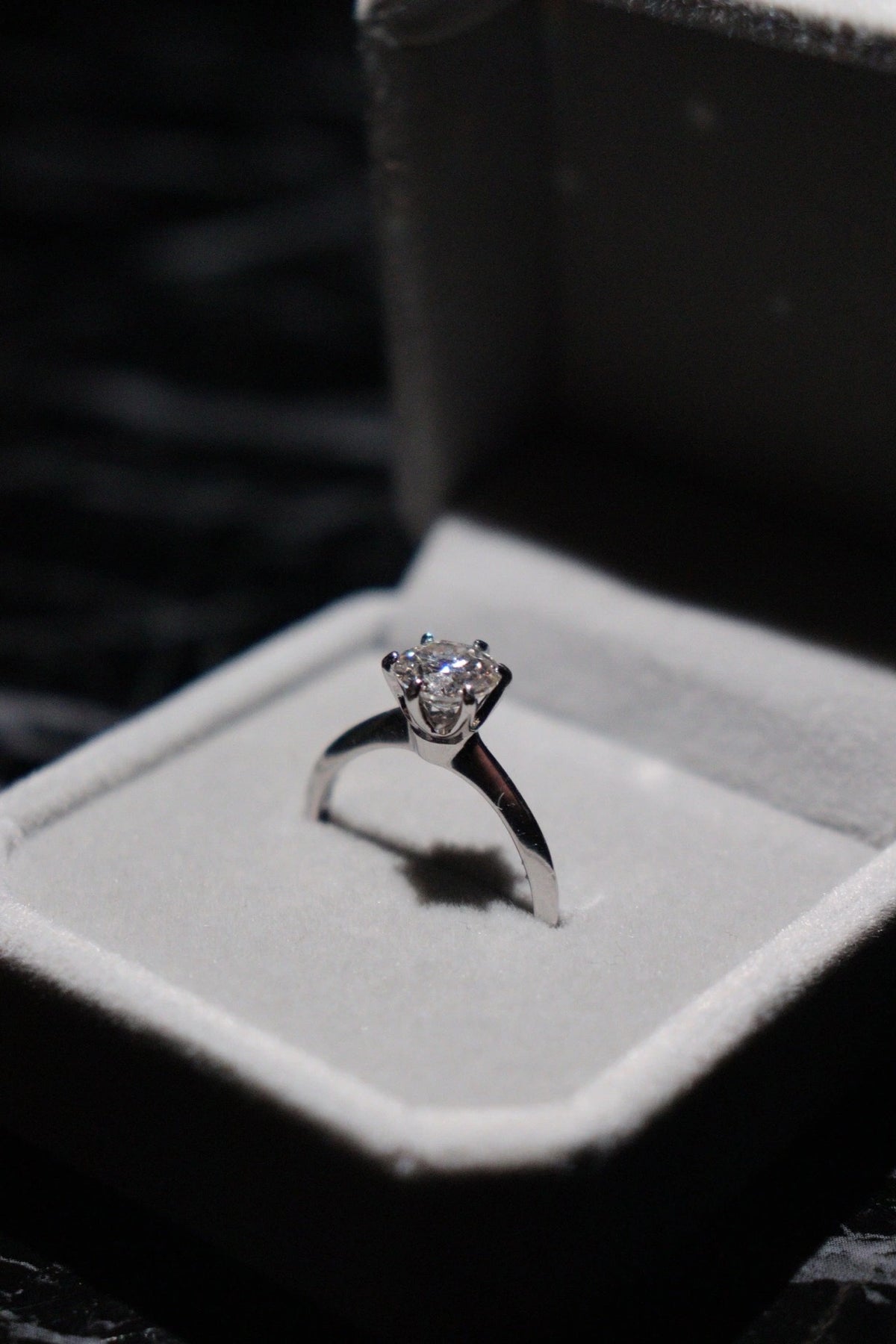 Round Solitaire Ring – 925 Silver & VVS1