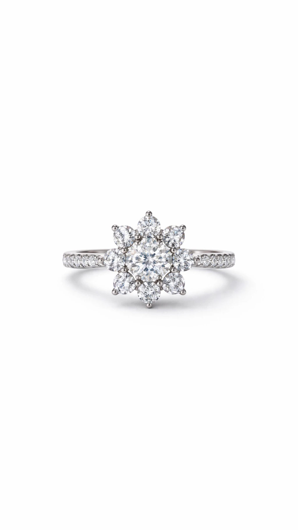 Sunflower Ring - 925 Silver & VVS1