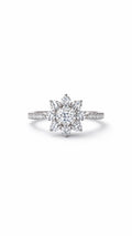 Sunflower Ring - 925 Silver & VVS1