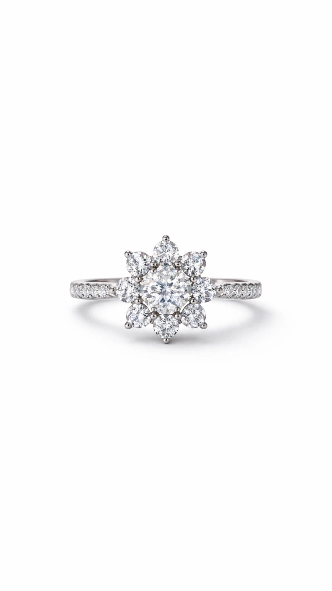 Sunflower Ring - 925 Silver & VVS1