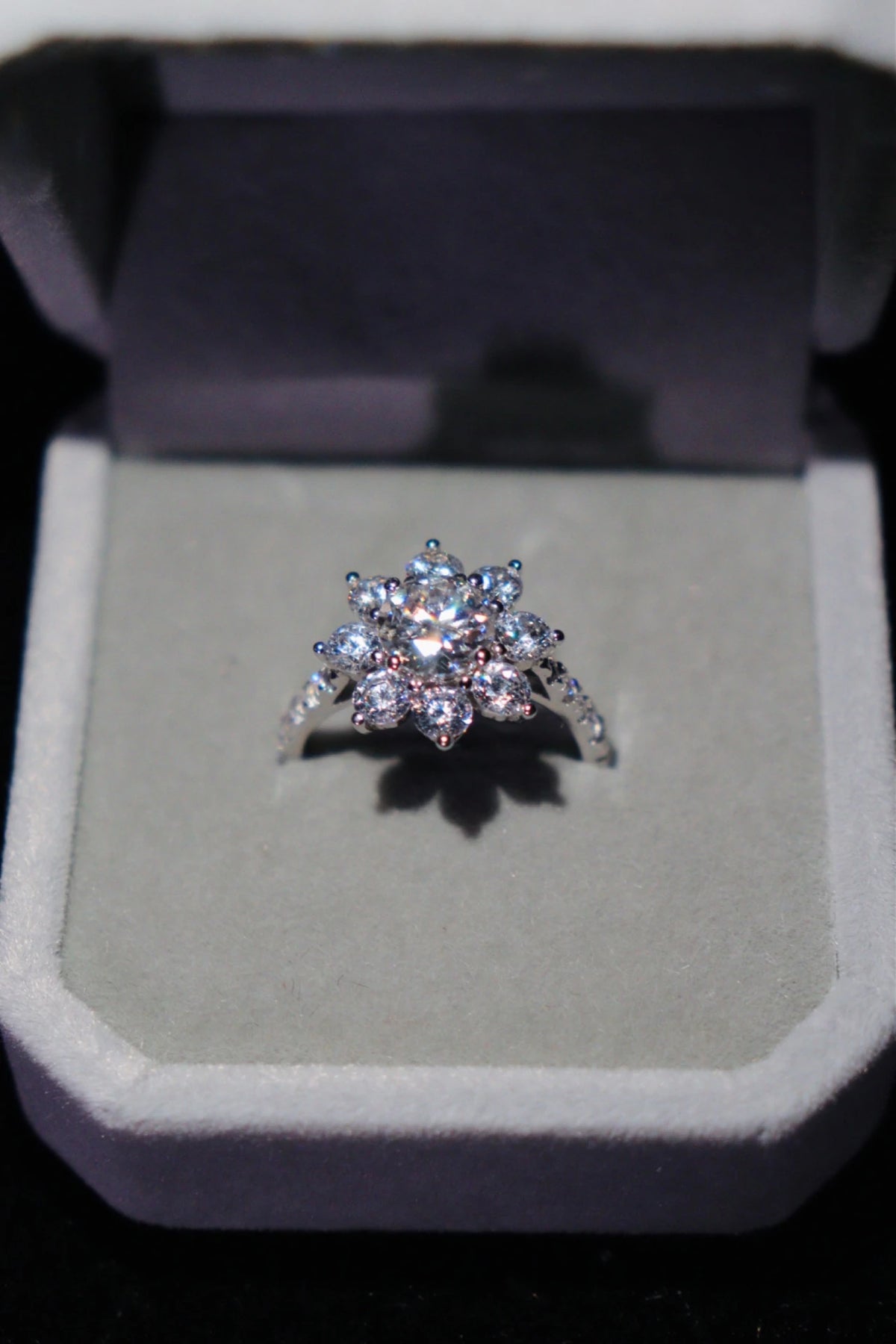 Sunflower Ring - 925 Silver & VVS1