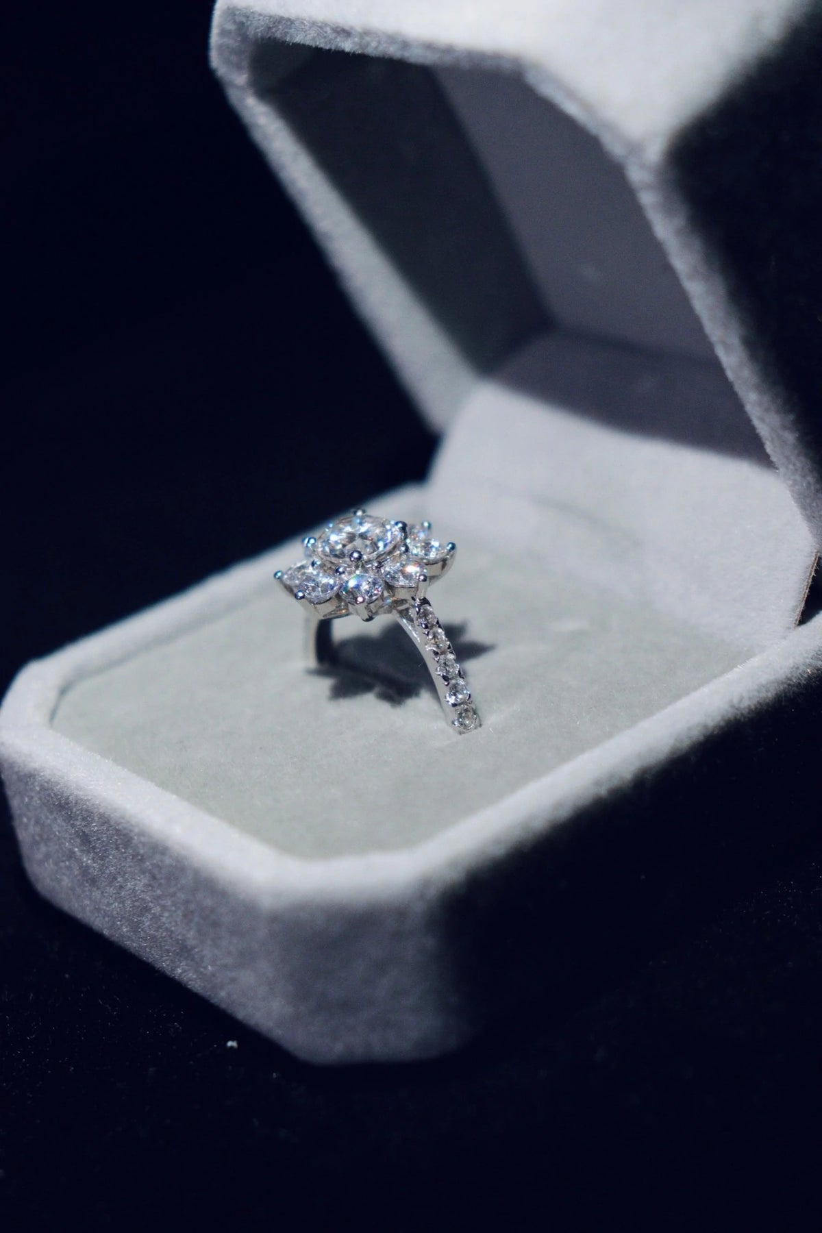 Sunflower Ring - 925 Silver & VVS1