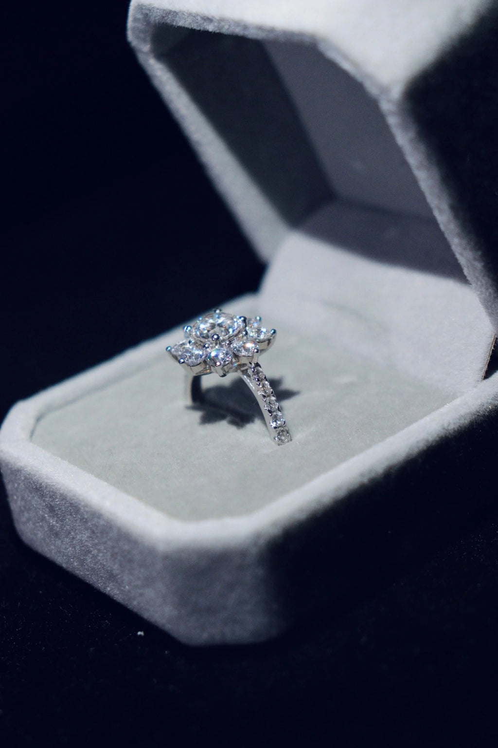 Sunflower Ring - 925 Silver & VVS1